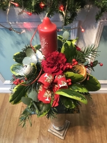 Red Candle Arrangement